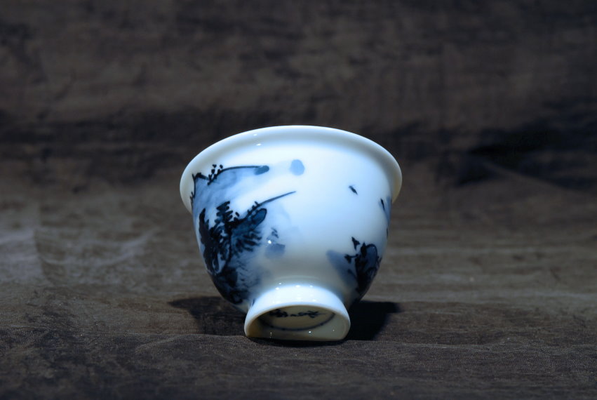 Gyokusen Heian porcelán teáscsésze készlet